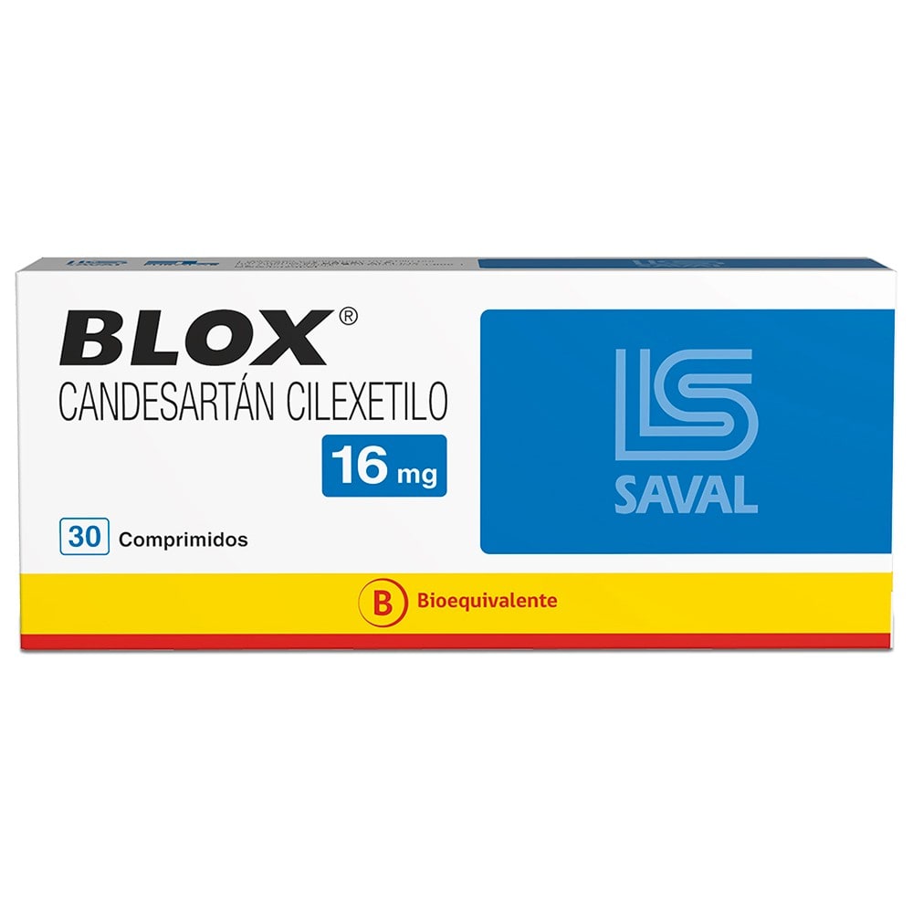 BLOX com 16mg 30 Comprimidos (Candesartan)