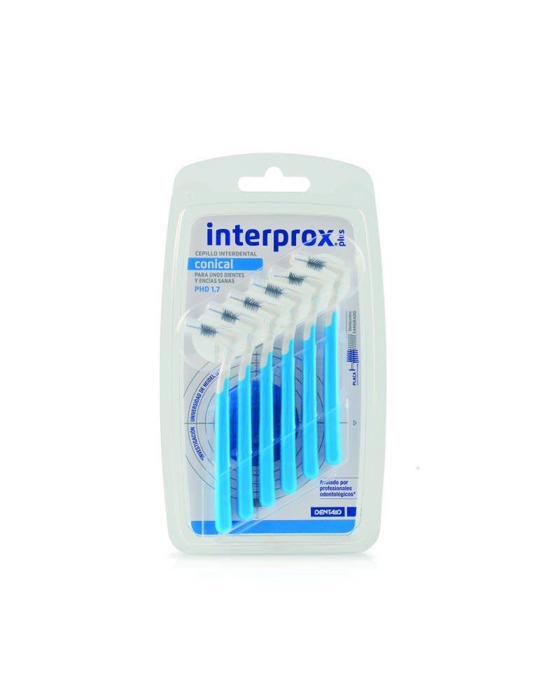 Cepillo Dentaid Interprox Plus Cónico 6 Unid
