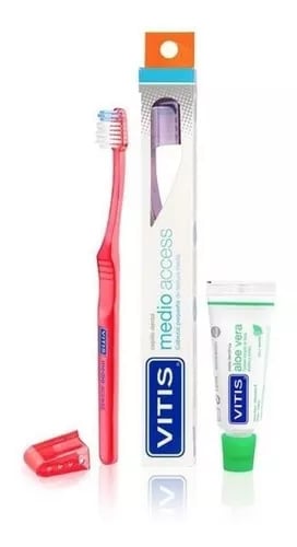 Cepillo dental medio access + mini pasta vitis