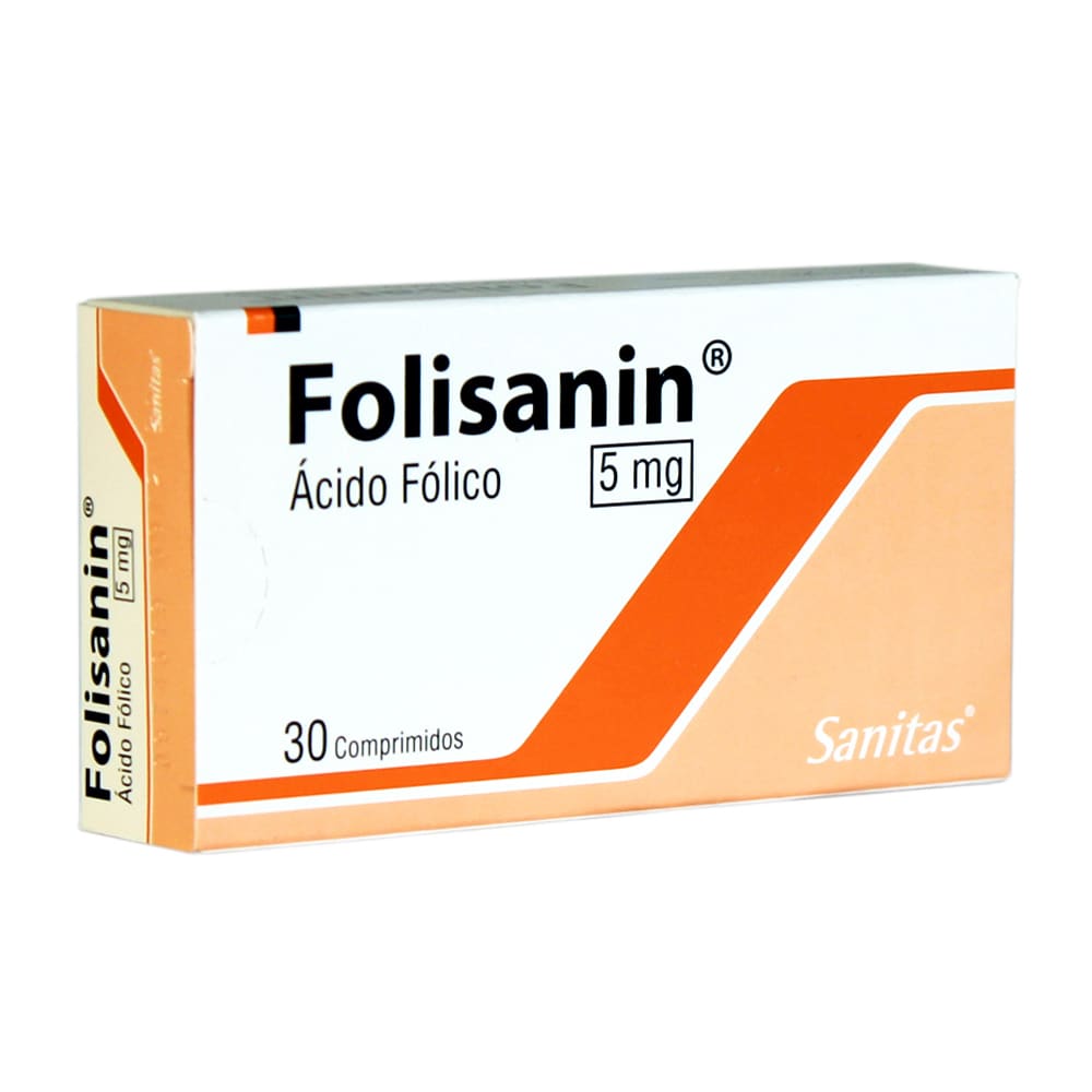 FOLISANIN COM 5 mg 30 Comprimidos