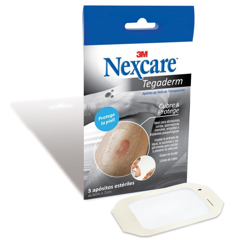 NEXCARE APOS TRANS 6X7CM 3 TEGADERM