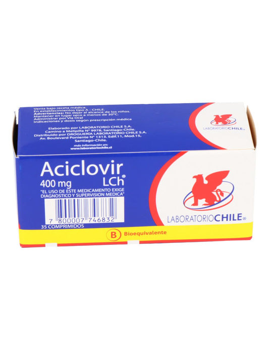 Aciclovir COM 400 mg [CHILE]