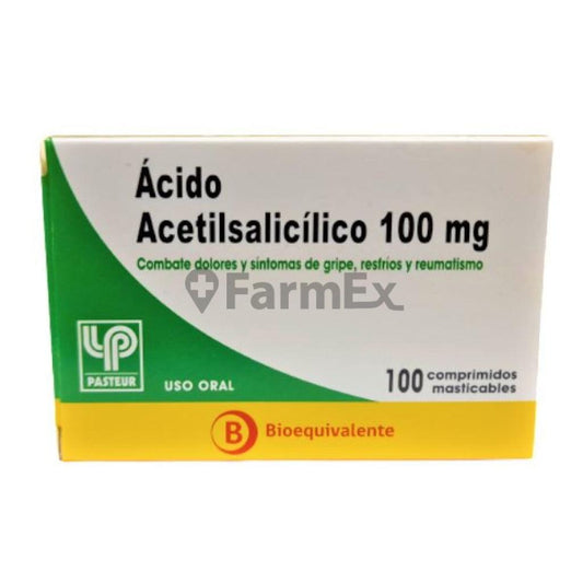 Acido Acetilsalicilico COM 100mg 100 Comprimidos