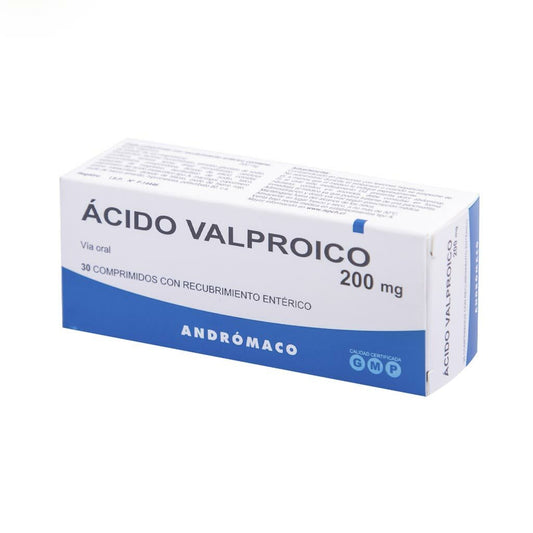 Acido Valproico COM 200mg 30 comprimidos