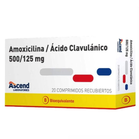 Amoxicilina + Acido Clavul 500mg /125mg