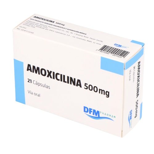 Amoxicilina CAP 500mg 21 Comprimidos [DFM]