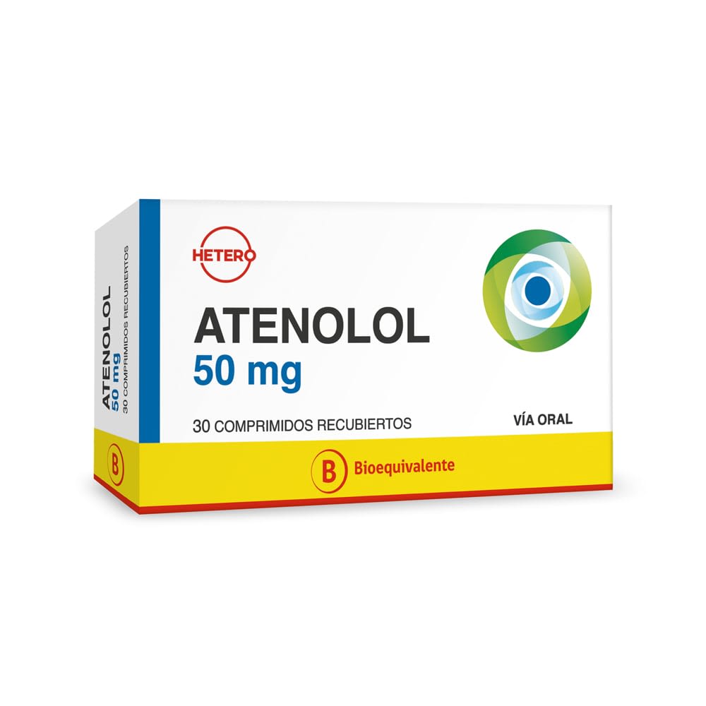 Atenolol COM 50 mg 20 comprimidos [ANDROMACO]