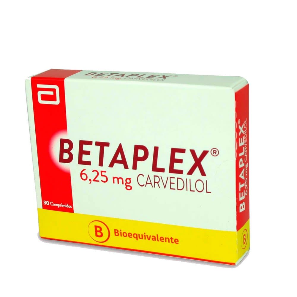 Carvedilol com 6,25mg 30 Comprimidos [ETHON]