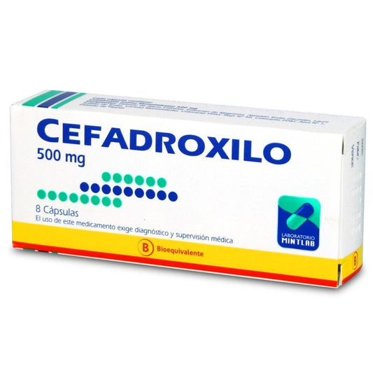 Cefadroxilo 500 mg 8 Capsulas [MILAB]