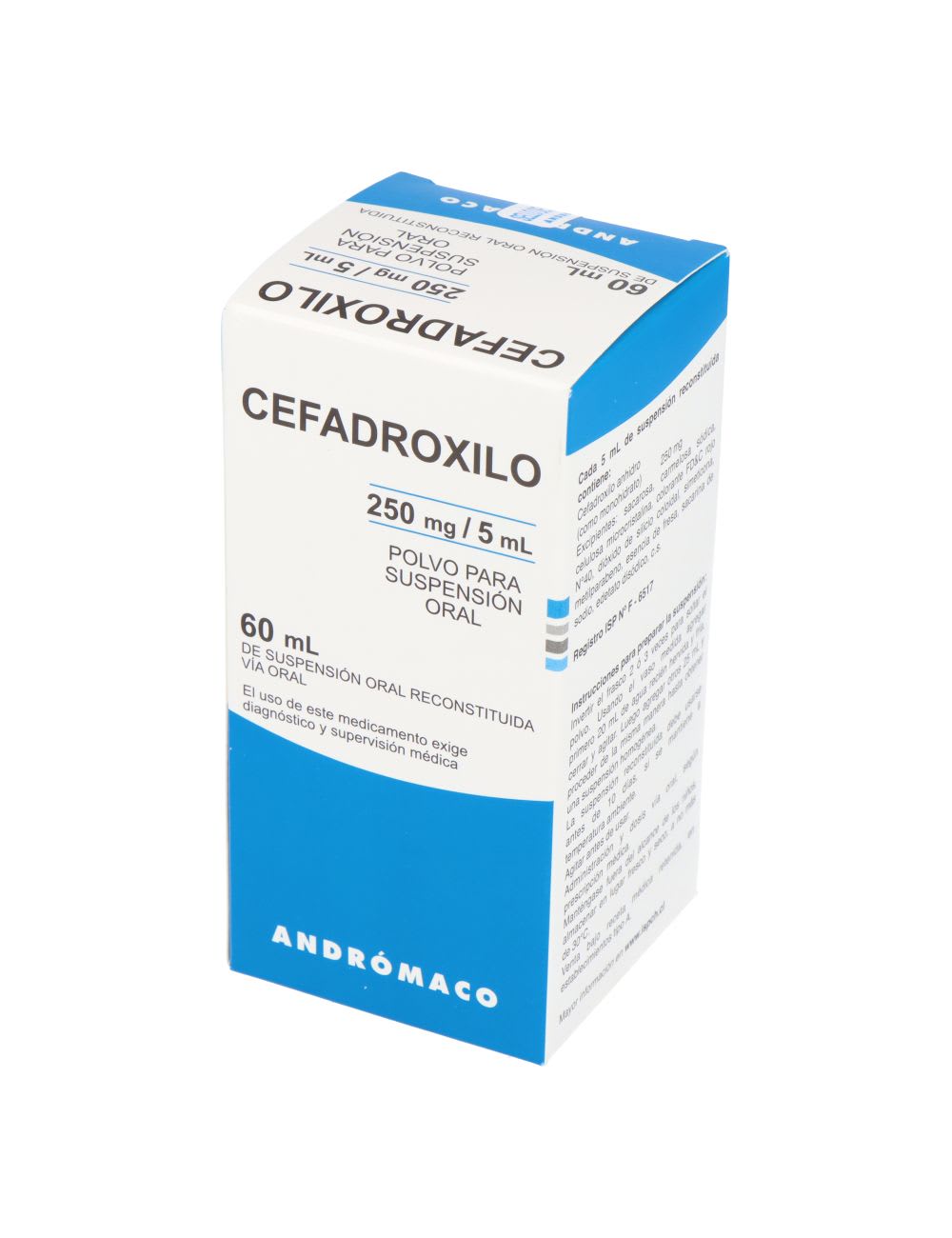 Cefadroxilo POLVO SUSP 250mg/5mL 60 mL [ANDROMACO]