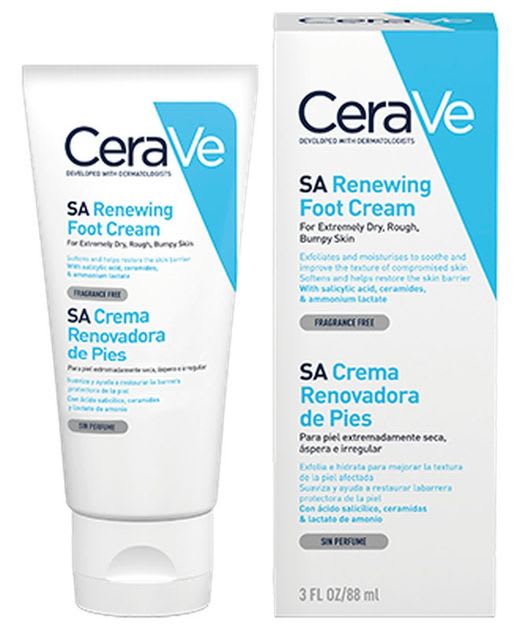Crema Renovadora De Pies Cerave Con Ácido Salicílico 88 mL