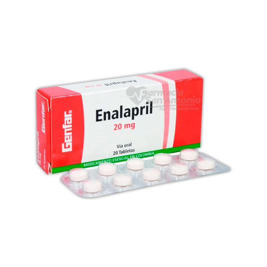 Enalapril 20mg x 20 COM