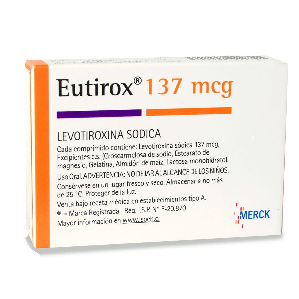 Eutirox 137 mcg 50 Comprimidos