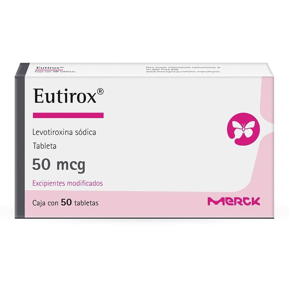 Eutirox 50 mcg 50 Comprimidos