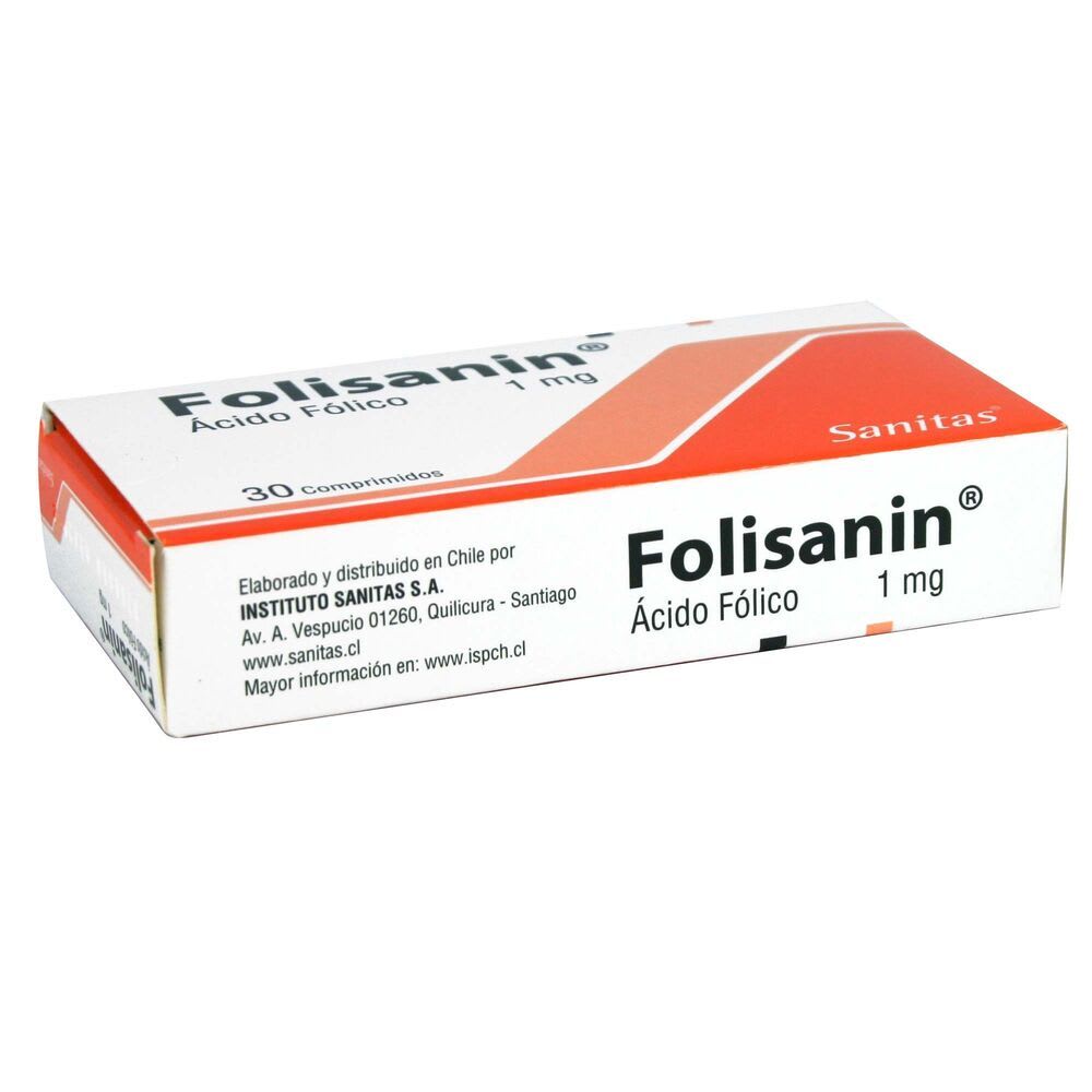 FOLISANIN COM 1 mg 30 Comprimidos