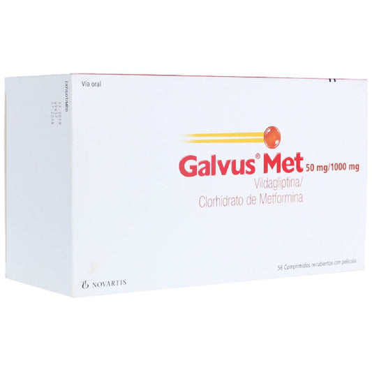 Galvus Met 50/1000mg x 56 (Vildagliptina / Metformina)