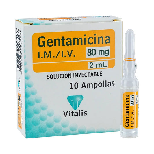 Gentamicina SOL INY 80mg / 2mL IM,IV [VITALIS]