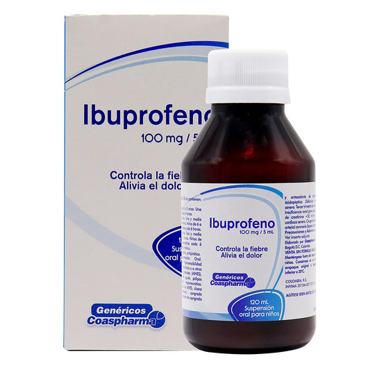 Ibuprofeno 100mg/5mL x 100 mL Susp [ETHON]