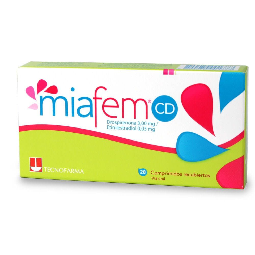 MIAFEM CD  COM 28 Drospirenona Etinilestradiol