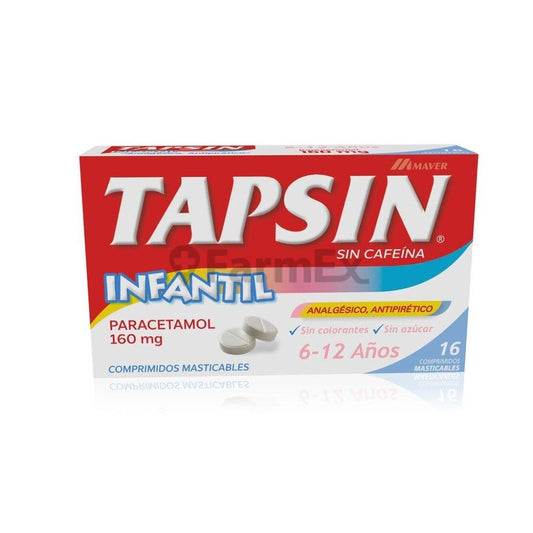 Tapsin Infantil Comp 160mg x 16 comprimidos