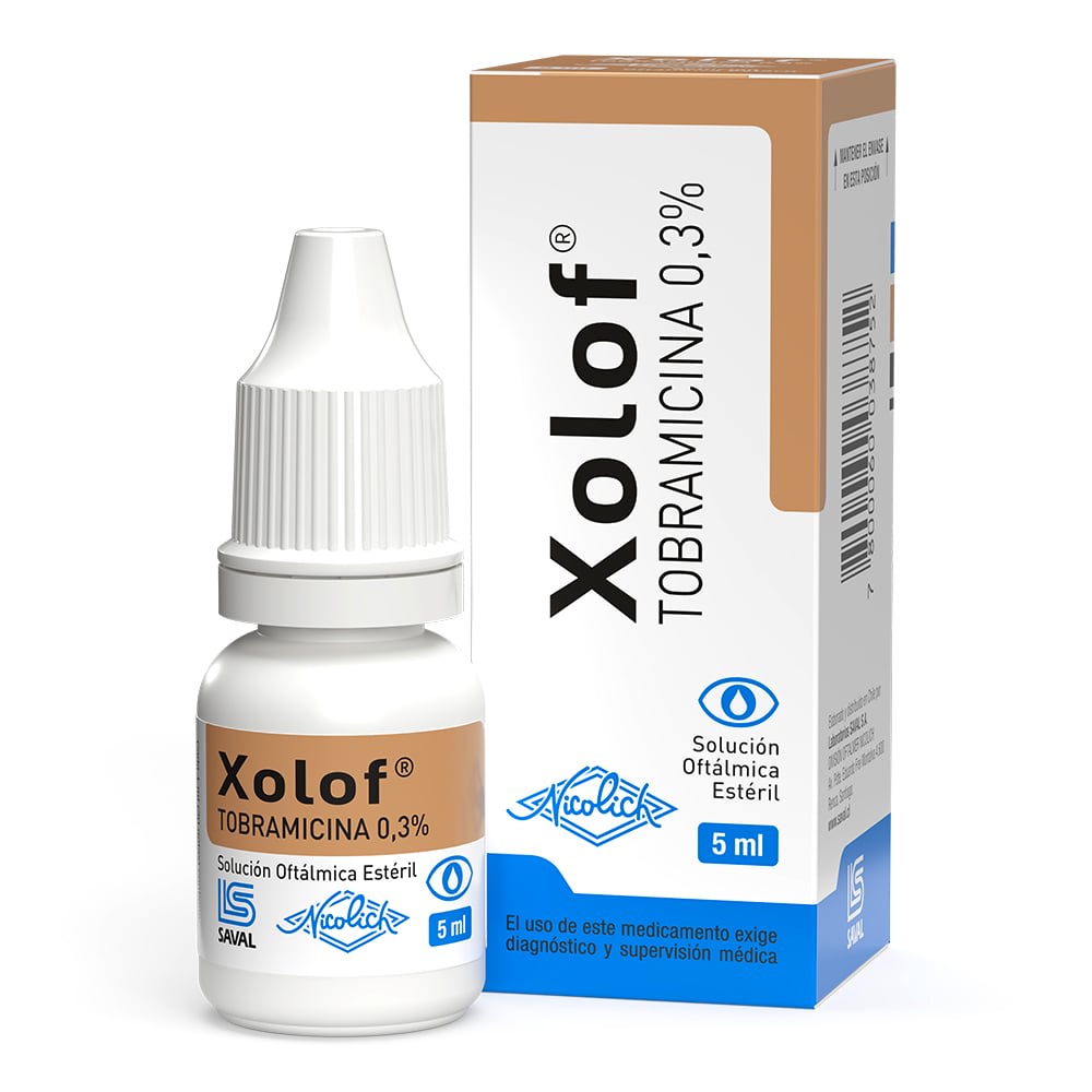 Xolof SOL OFT  0,3% (Tobramicina) 5 mL (I)